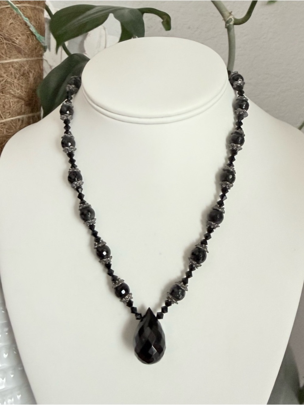 Bellagio Black Crystal Necklace